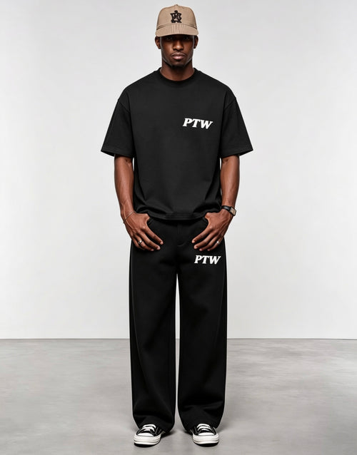 PTW Essential Straight Leg Sweatpants – Jet Black