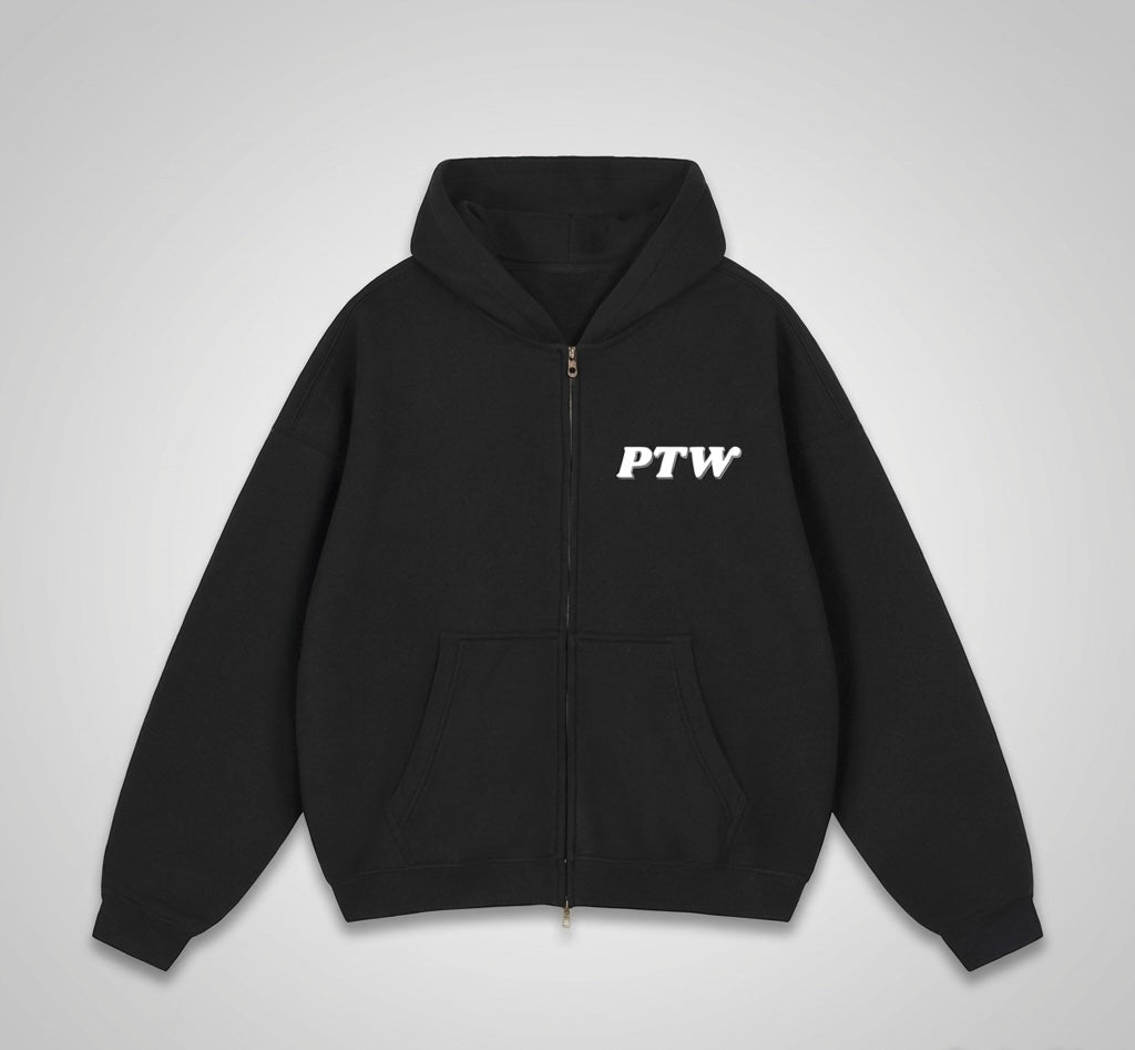 PTW Essential Zip Hoodie - Jet Black
