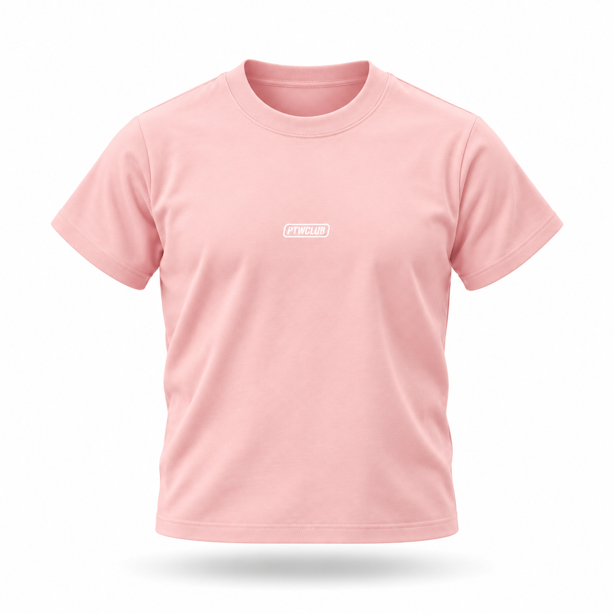 PTWCLUB Bodycon Crewneck T-Shirt — Pink