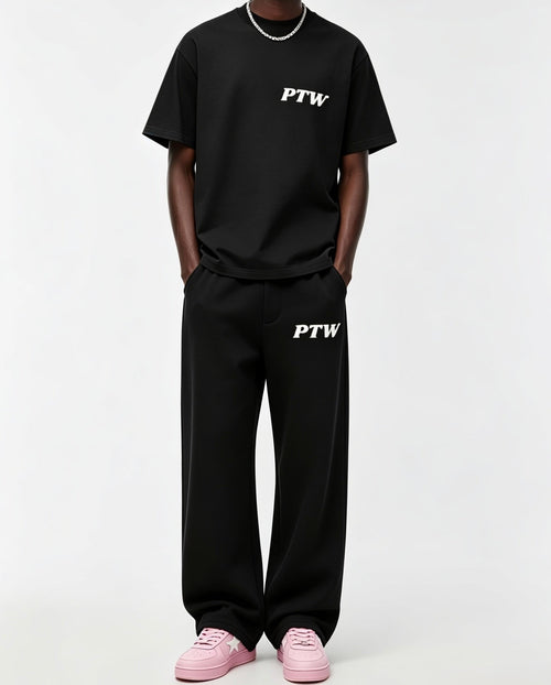PTW Essential Straight Leg Sweatpants – Jet Black