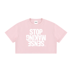 ‘STOP MAKING SENSE’ Crop T-shirt