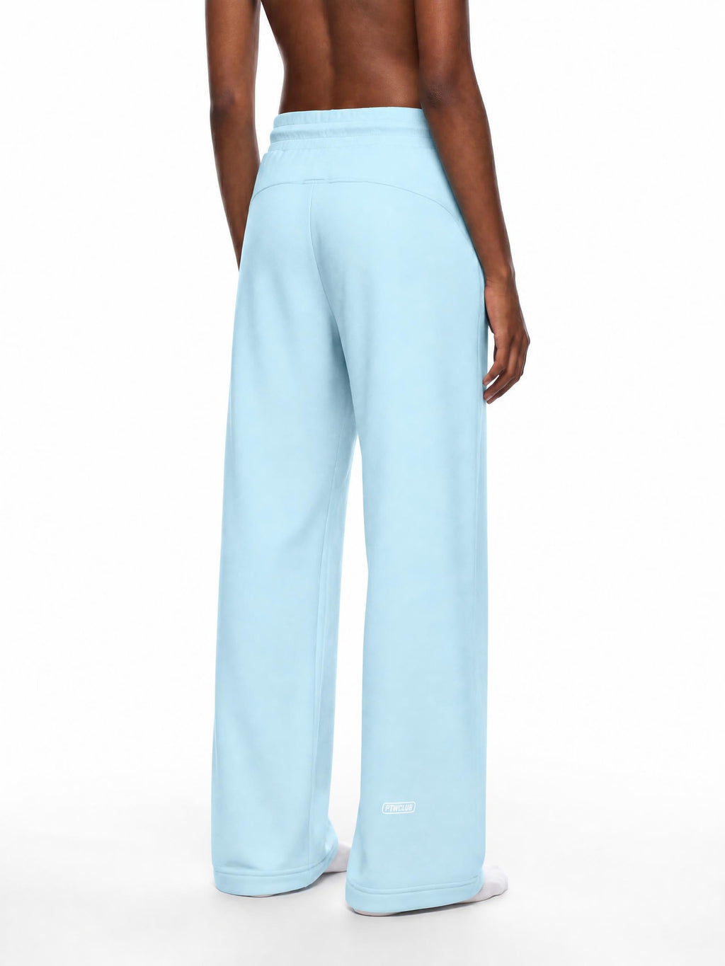 PTWCLUB Form Wide-Leg Sweatpants — Sky Blue