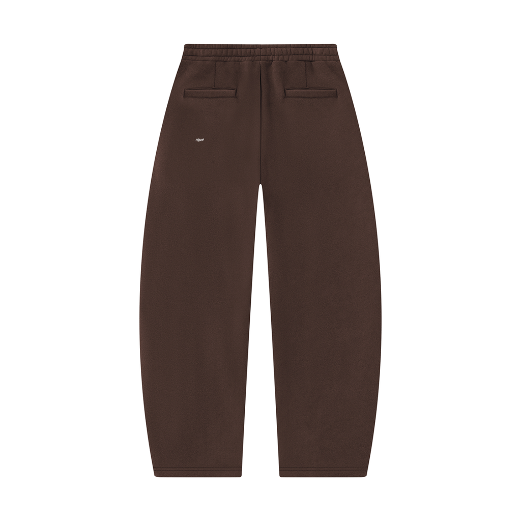 PTW Essential Barrel-Leg Sweatpants — Coffee
