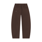 PTW Essential Barrel-Leg Sweatpants — Coffee