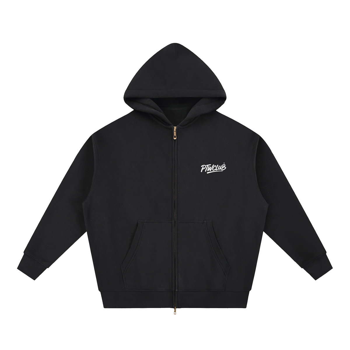 PTW Essential Zip Hoodie — Jet Black