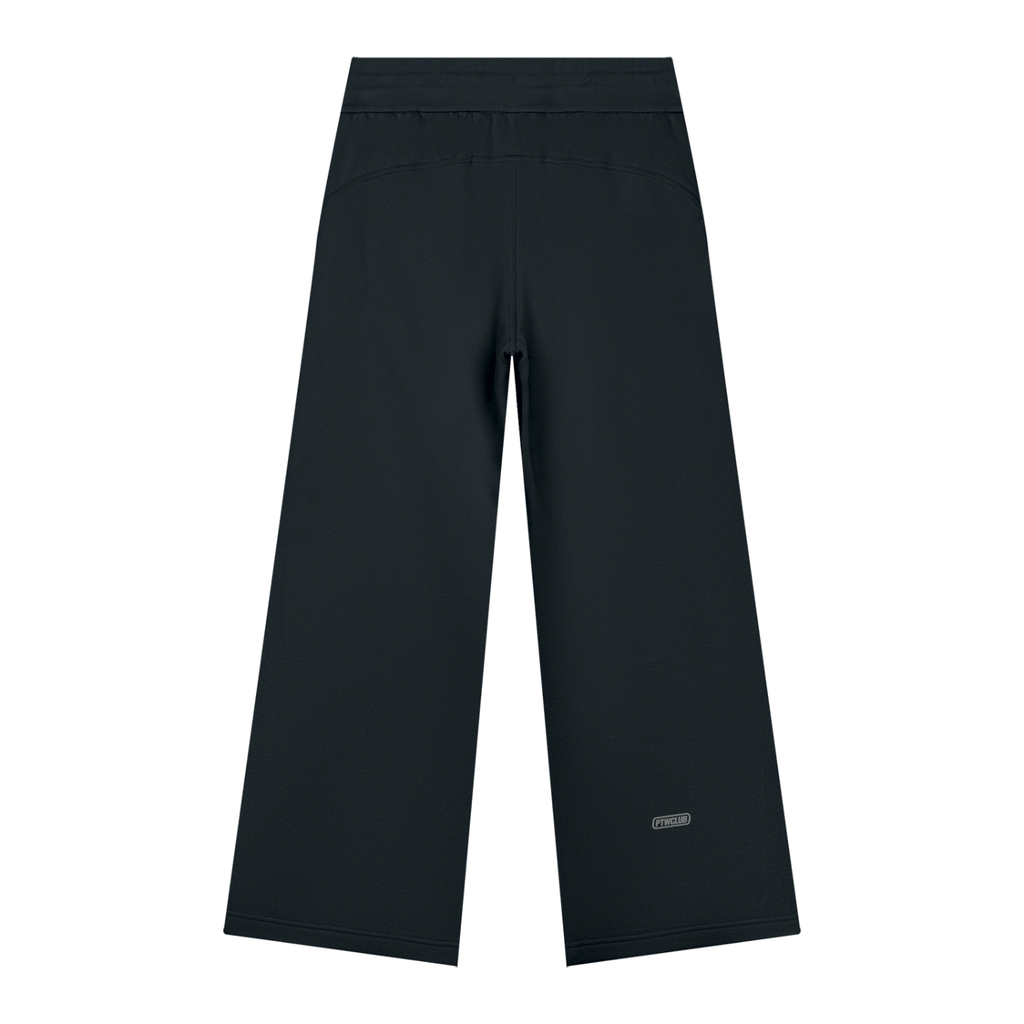 PTWCLUB Form Wide-Leg Sweatpants — Black back view
