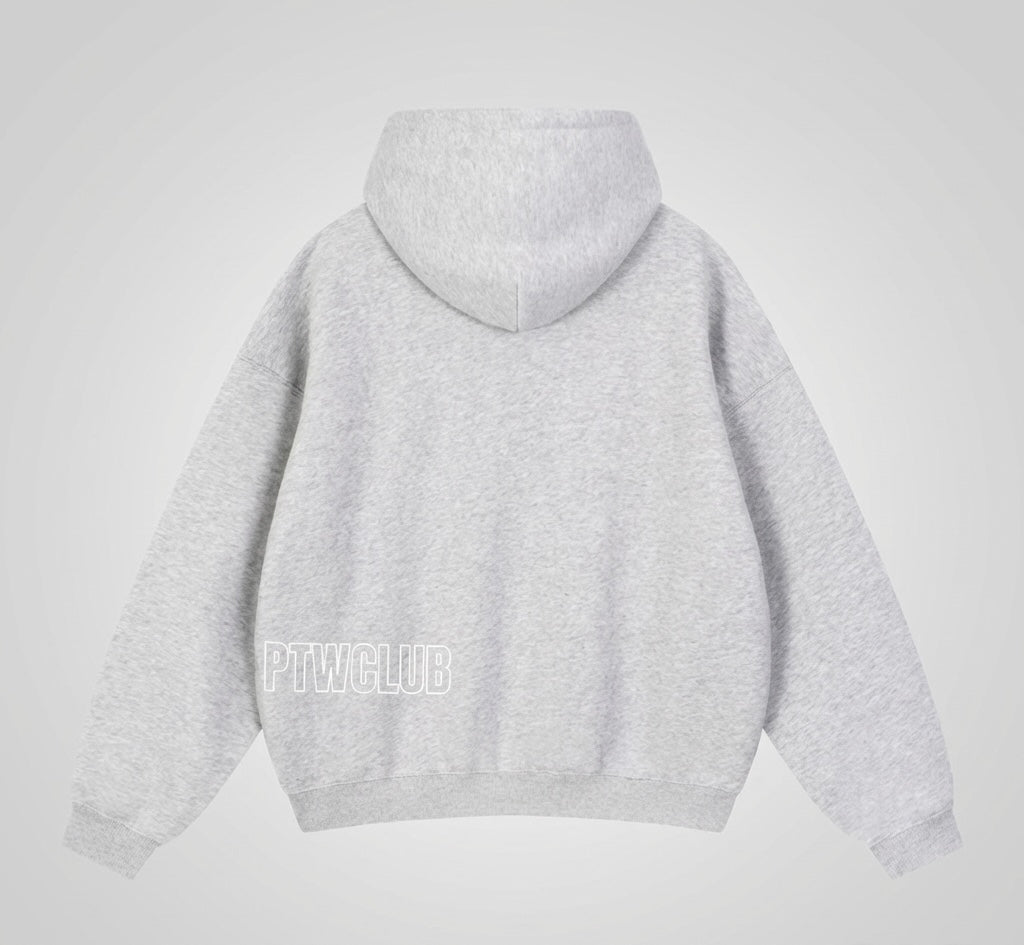 GREY PTW Essential Zip Hoodie