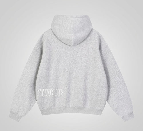 GREY PTW Essential Zip Hoodie