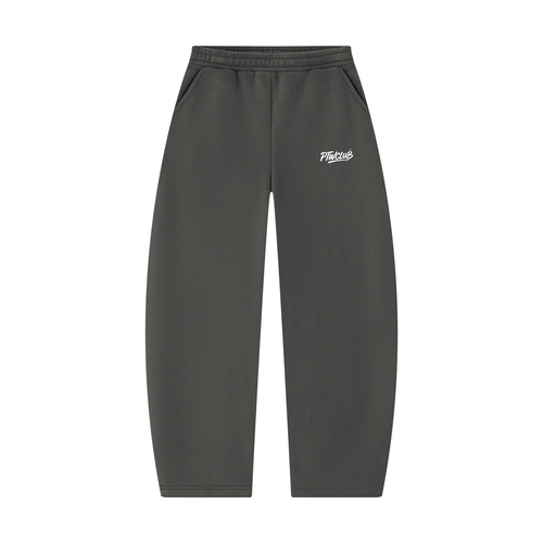 PTW Essential Barrel-Leg Sweatpants — Dark Grey