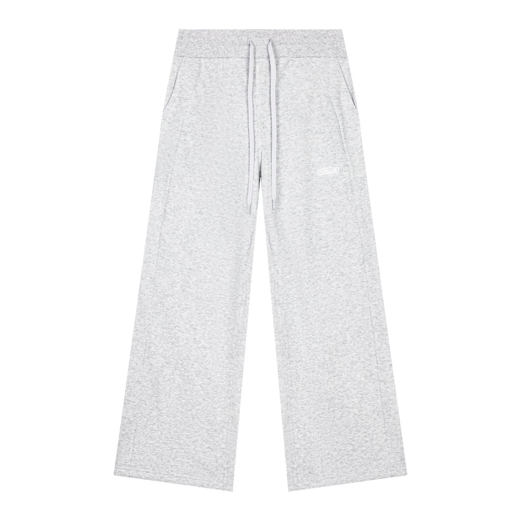 PTWCLUB Form Wide-Leg Sweatpants — Cold Grey front view
