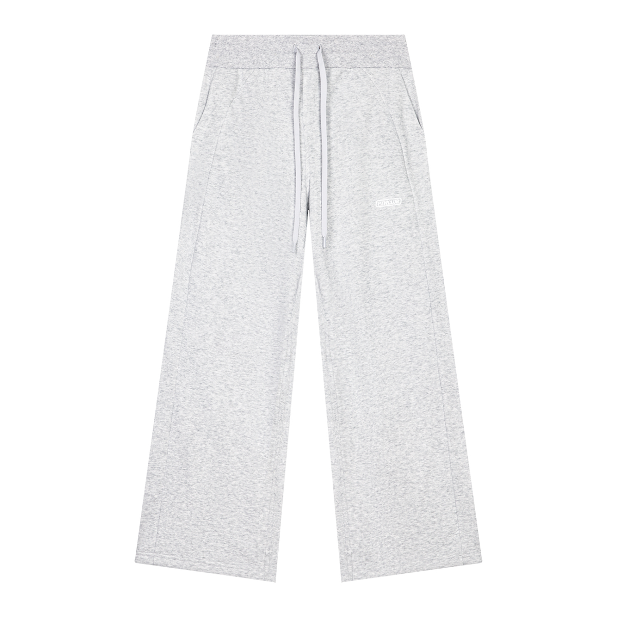 PTWCLUB Form Wide-Leg Sweatpants — Cold Grey front view