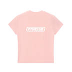 PTWCLUB Bodycon Crewneck T-Shirt — Pink back view