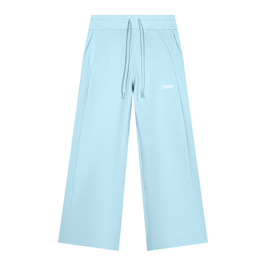 PTWCLUB Form Wide-Leg Sweatpants — Sky Blue
