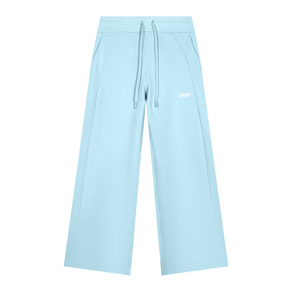 PTWCLUB Form Wide-Leg Sweatpants — Sky Blue