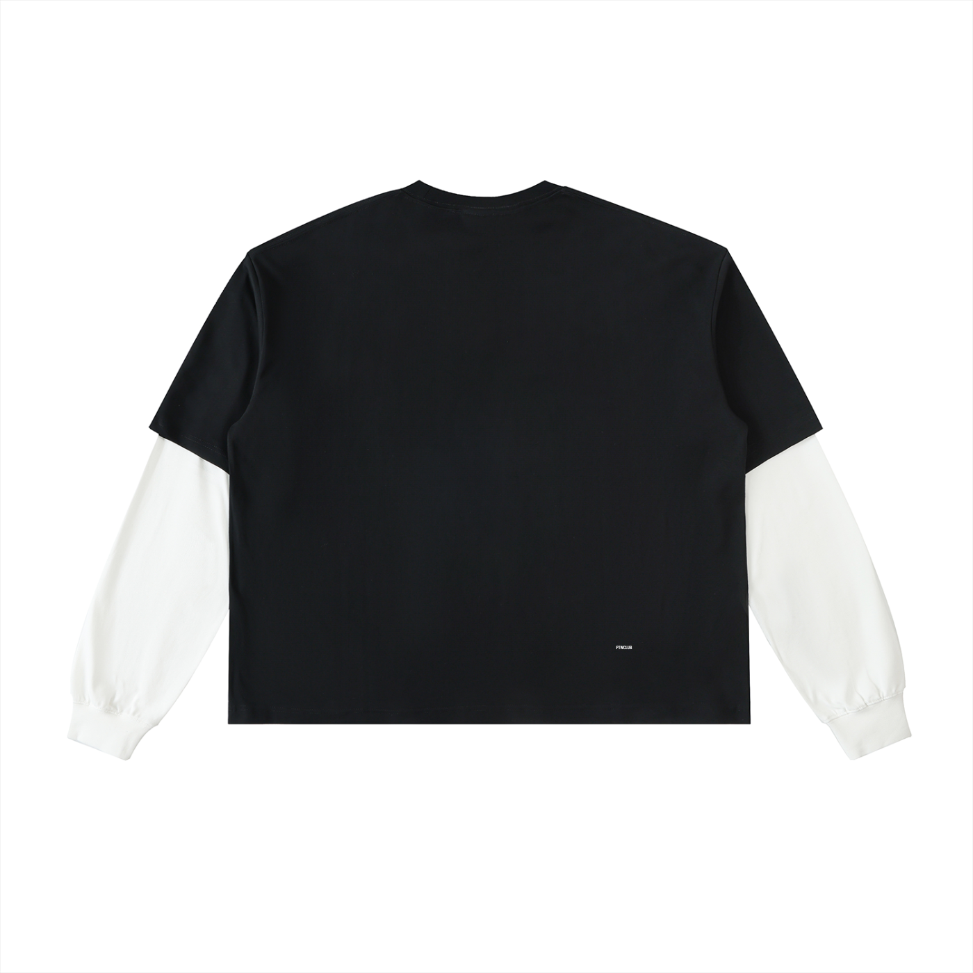 ‘STOP MAKING SENSE’ Layered Contrast Sleeve  T-Shirt