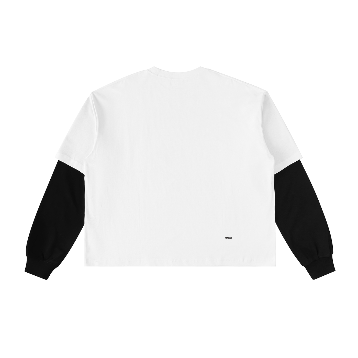 ‘STOP MAKING SENSE’ Layered Contrast Sleeve  T-Shirt