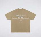 PTW Signature Tee in Camel - back view, minimalist camel streetwear