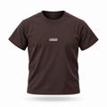 PTWCLUB Bodycon Crewneck T-Shirt — Brown