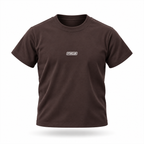 PTWCLUB Bodycon Crewneck T-Shirt — Brown