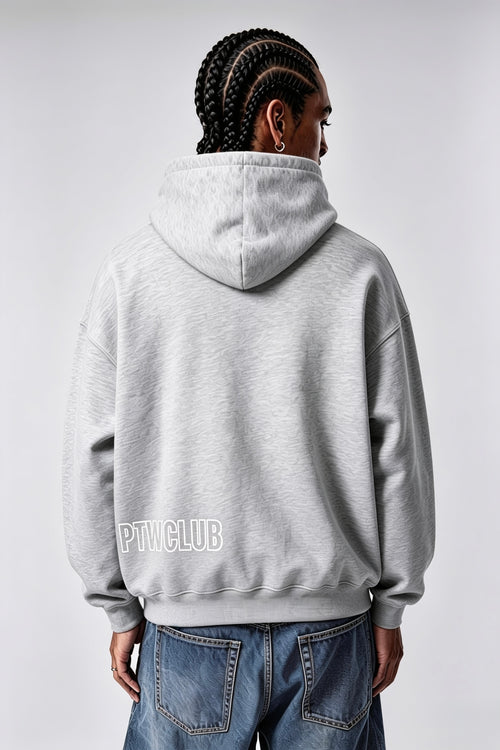 GREY PTW Essential Zip Hoodie