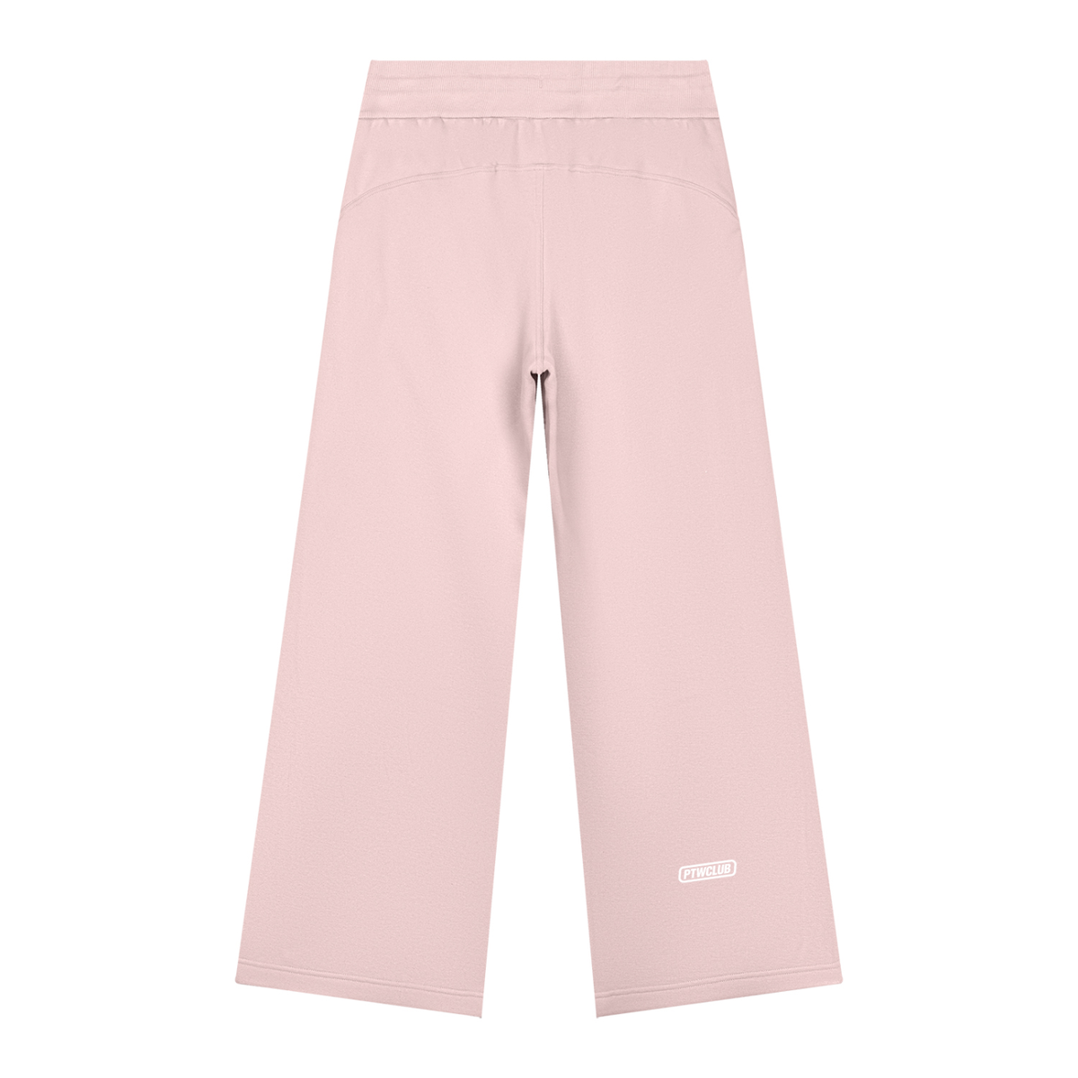 PTWCLUB Form Wide-Leg Sweatpants — Light Pink back view
