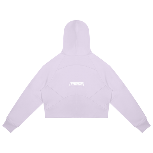 Cropped Zip-Through Hoodie