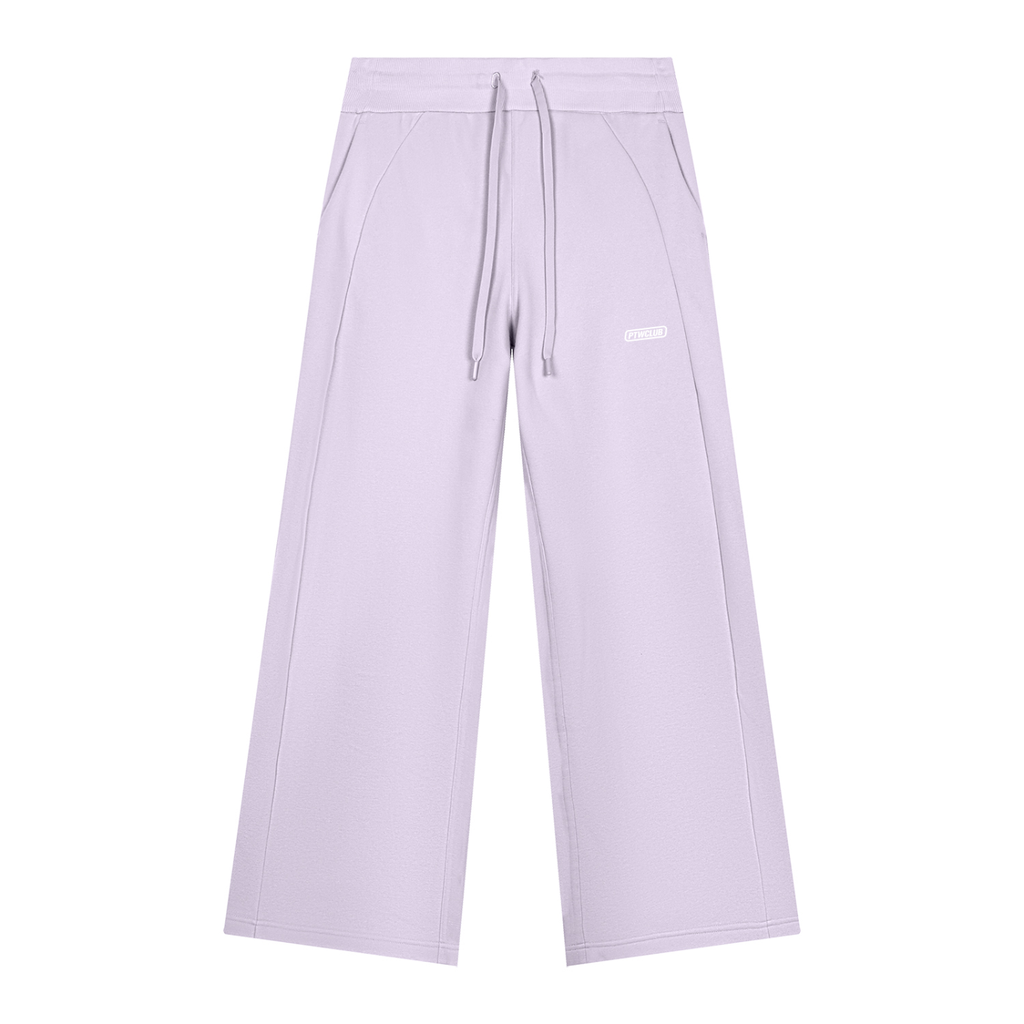 PTWCLUB Form Wide-Leg Sweatpants — Light Purple