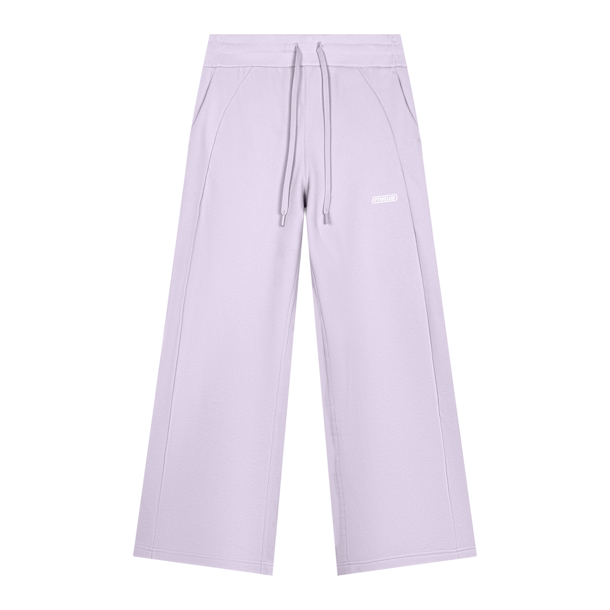 PTWCLUB Form Wide-Leg Sweatpants — Light Purple