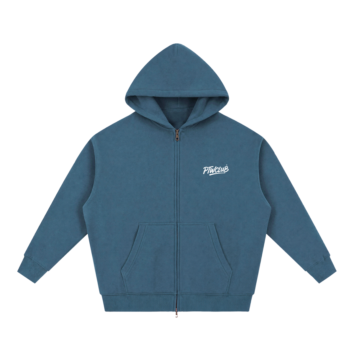 PTW Essential Zip Hoodie — Haze Blue