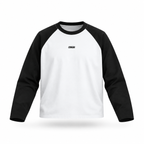 Color-Blocked Raglan Long-Sleeve T-Shirt floating garment front view