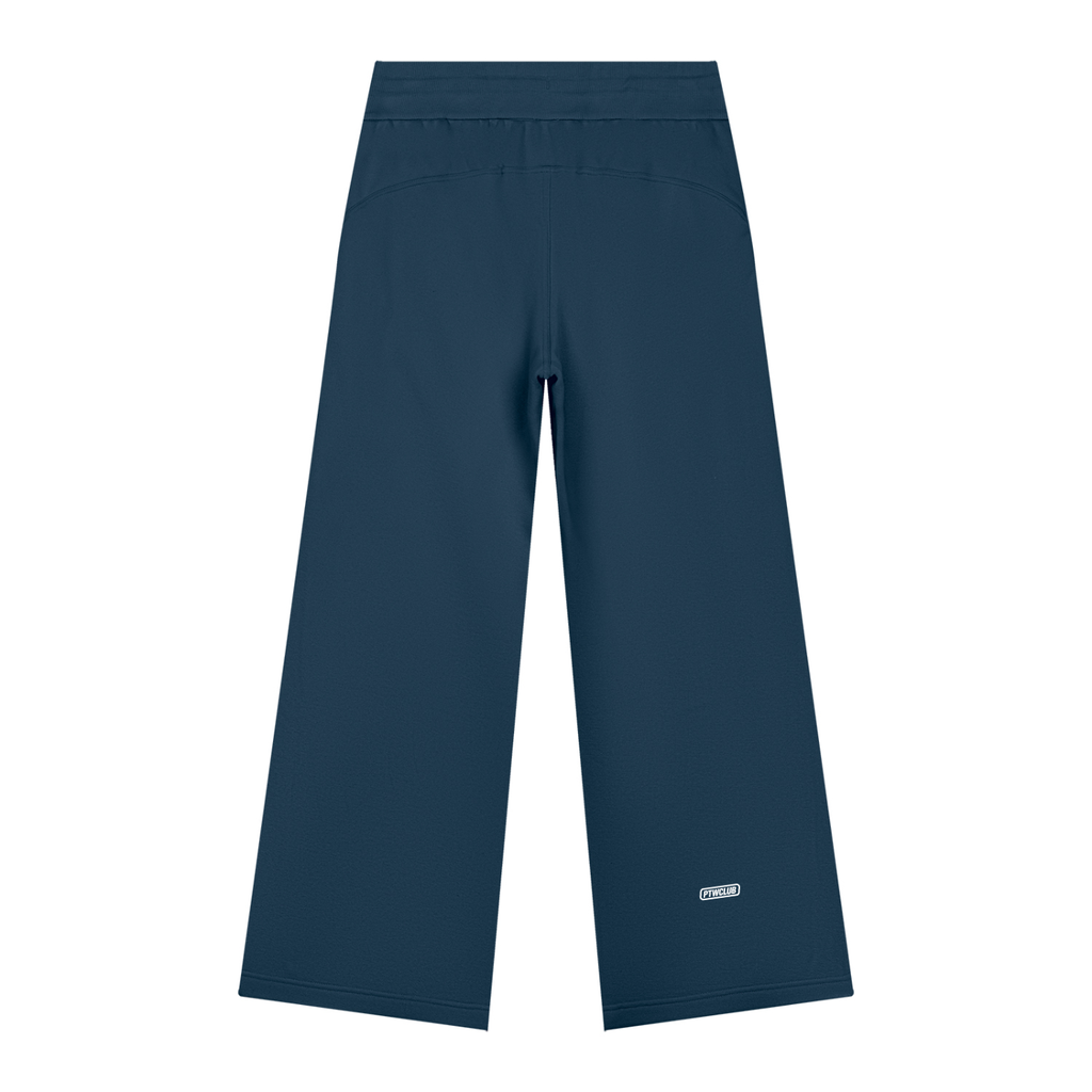 PTWCLUB Form Wide-Leg Sweatpants — Navy Blue