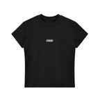 PTWCLUB Bodycon Crewneck T-Shirt — Black front view