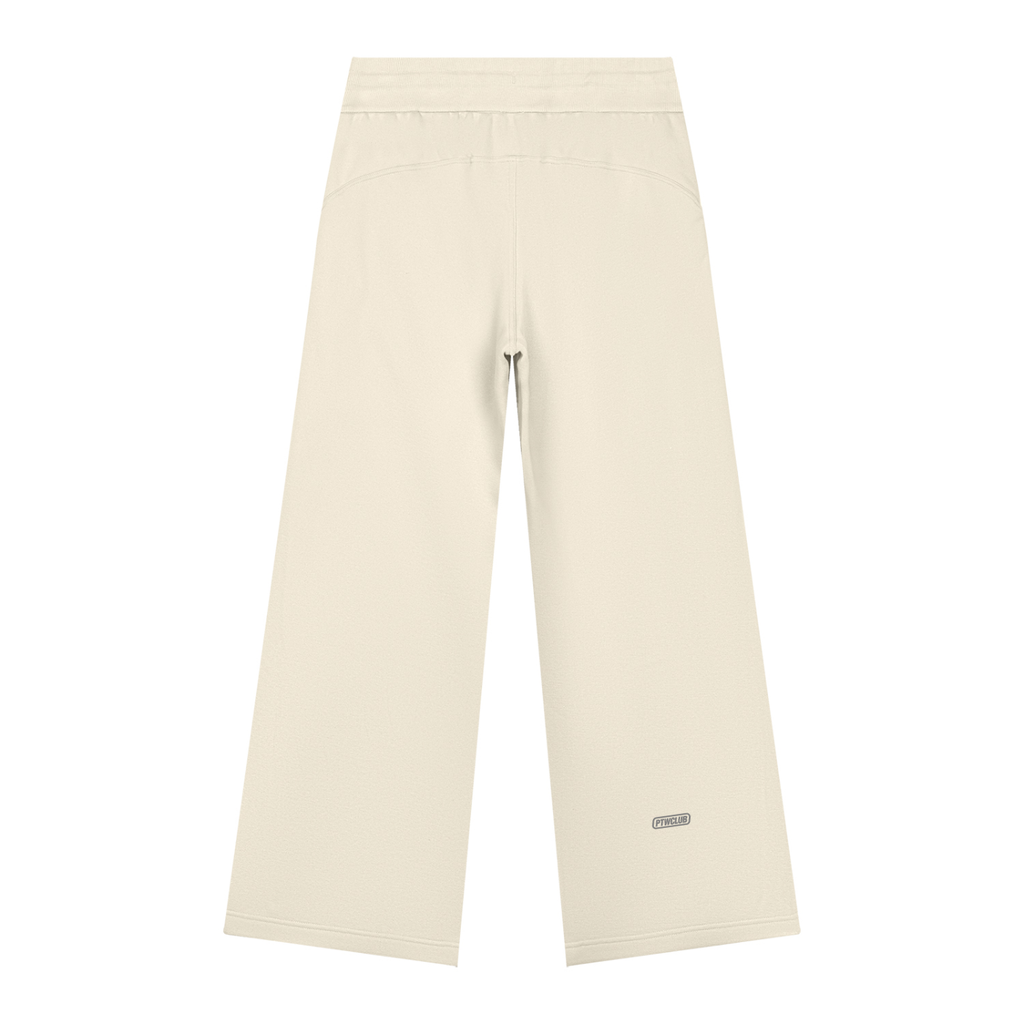 PTWCLUB Form Wide-Leg Sweatpants — Mild Apricot back view