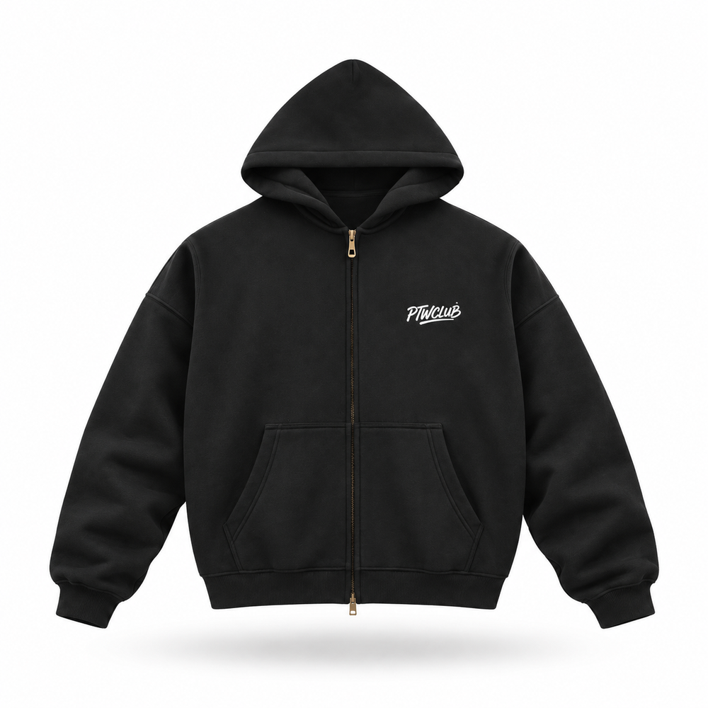 PTW floating front: hoodie-black