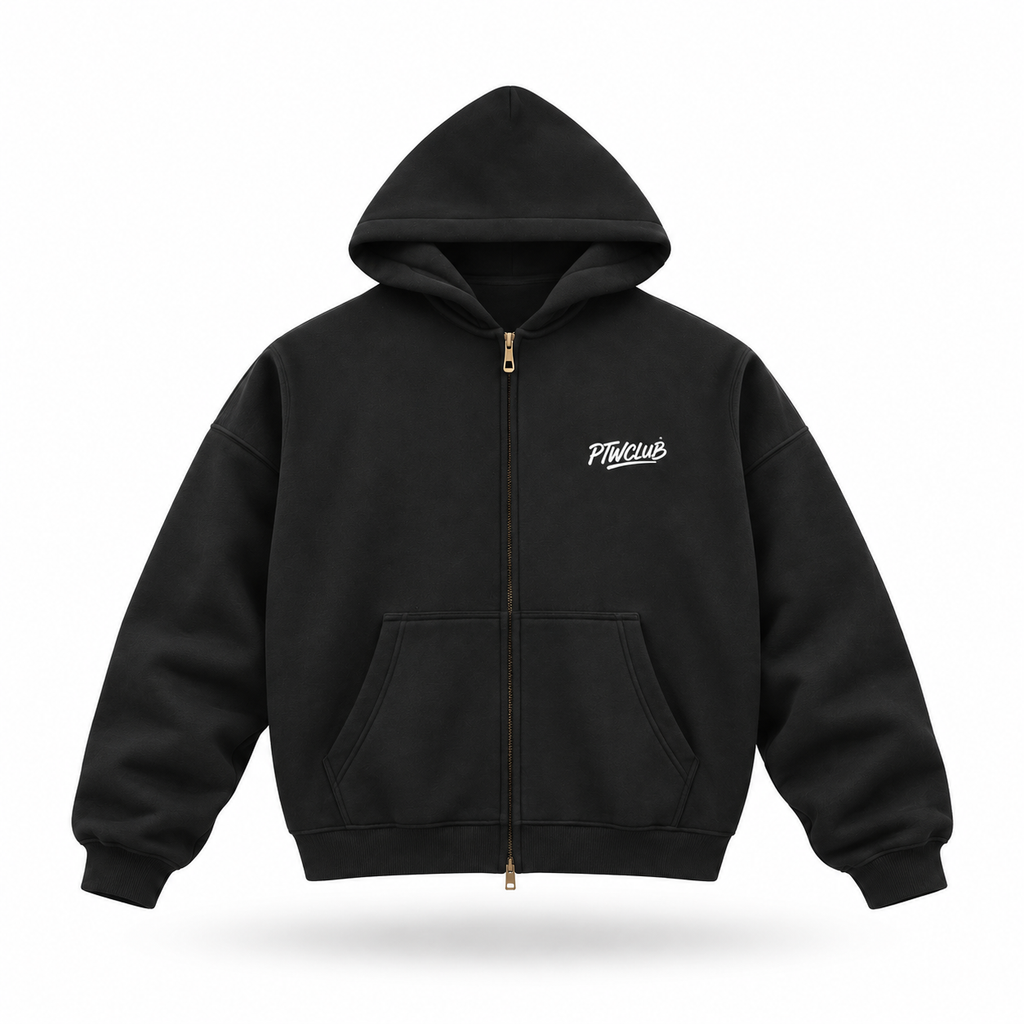 PTW floating front: hoodie-black