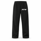 PTW Essential Straight-Leg Sweatpants — Jet Black floating garment front view