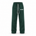 PTW Essential Straight-Leg Sweatpants — Forest Green floating garment front view