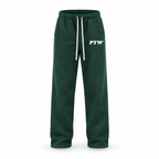 PTW Essential Straight-Leg Sweatpants — Forest Green floating garment front view