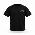 PTW Signature Tee Jet Black floating garment front view