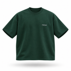 PTWCLUB boxy tee floating front — dark-green