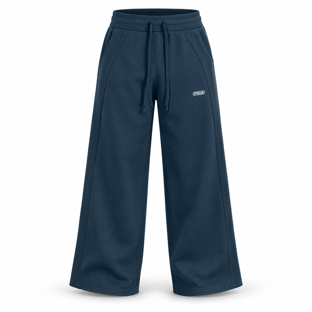 PTWCLUB Form Wide-Leg Sweatpants floating garment front view