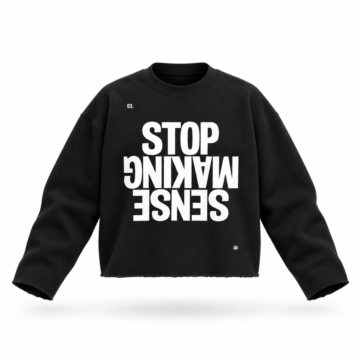 PTW RAW EDGE SWEATSHIRTS / Black