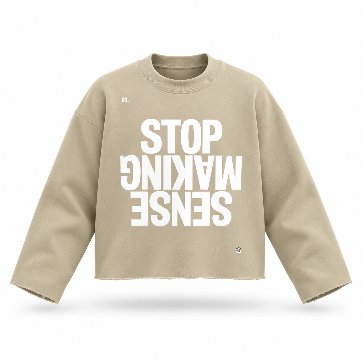 PTW RAW EDGE SWEATSHIRTS / Khaki