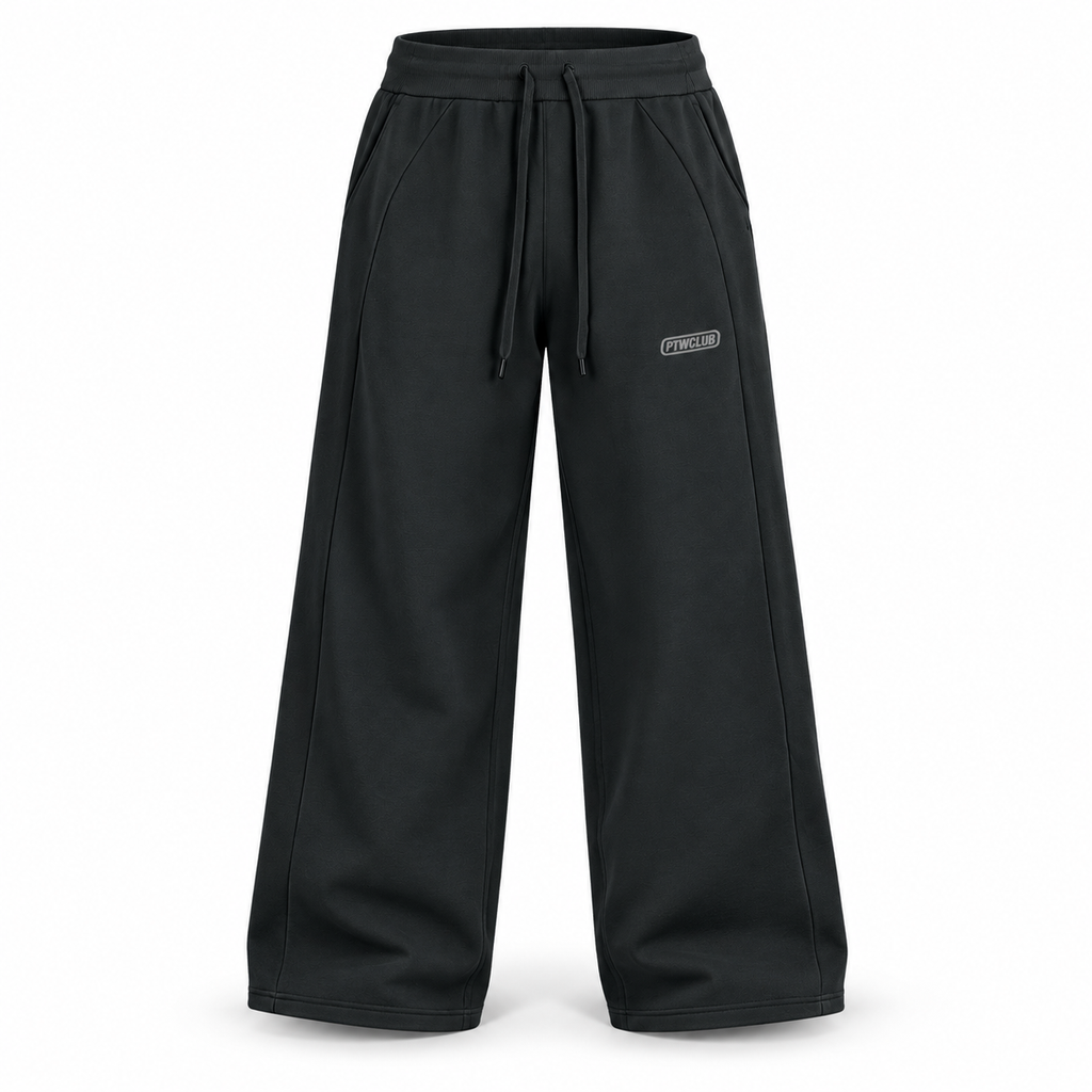 PTWCLUB Form Wide-Leg Sweatpants floating garment front view