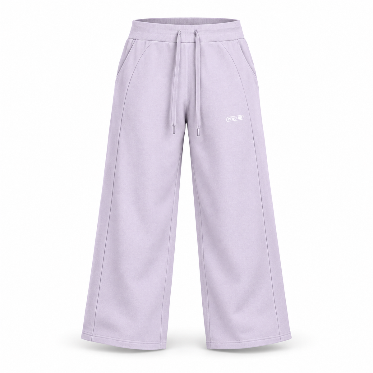 PTWCLUB Form Wide-Leg Sweatpants floating garment front view