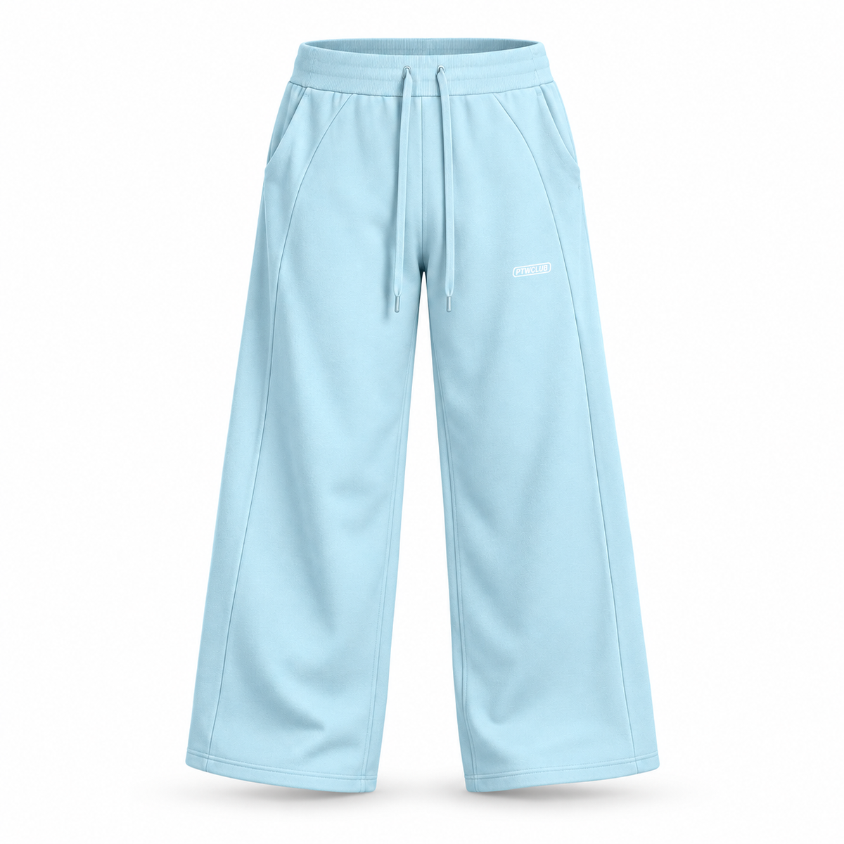 PTWCLUB Form Wide-Leg Sweatpants floating garment front view