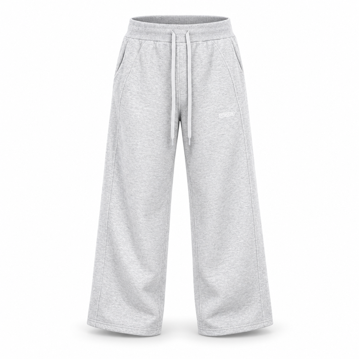 PTWCLUB Form Wide-Leg Sweatpants floating garment front view